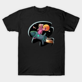 Zombie Skull Space Astronaut T-Shirt